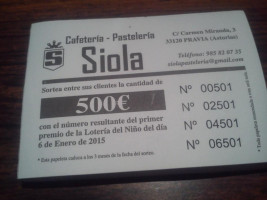 Pasteleria Siola